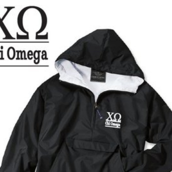 Charles River Apparel Jackets & Blazers - LAST CHANCE Charles River Chi Omega Rain Jacket